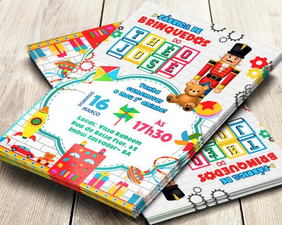 Convite Digital Fábrica de Brinquedos