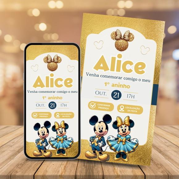 Convite Digital Interativo Mickey