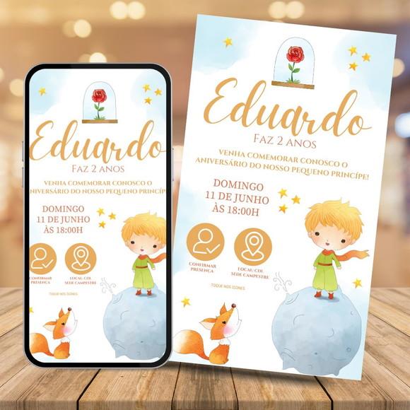 Convite Digital Interativo Pequeno Príncipe