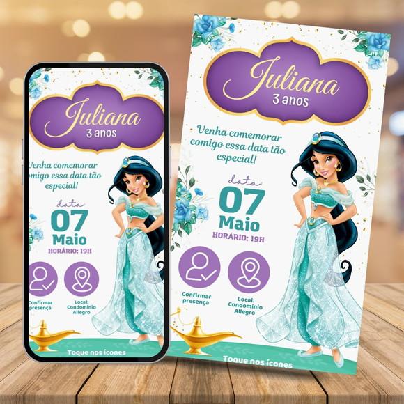 Convite Digital Interativo Jasmine