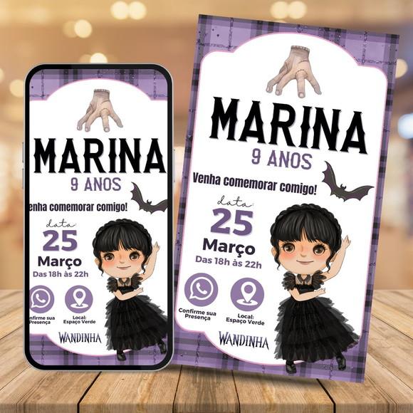 Convite Digital Interativo Wandinha