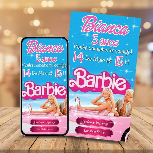 Convite Digital Interativo Barbie