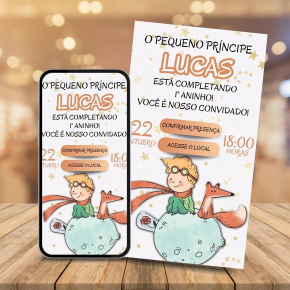 Convite Digital Interativo Pequeno Príncipe