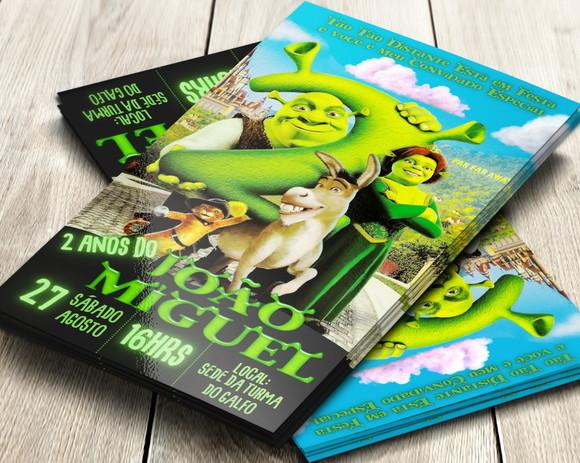 Convite Impresso Shrek