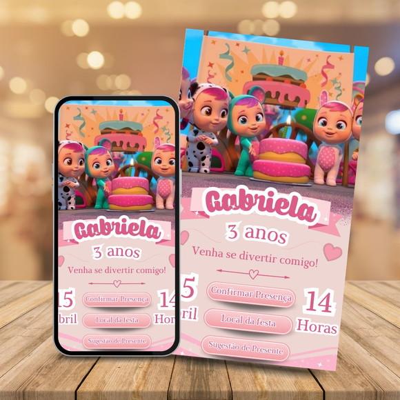 Convite Digital Interativo Cry Babies