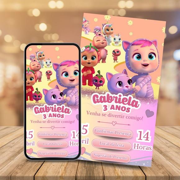 Convite Digital Interativo Cry Babies