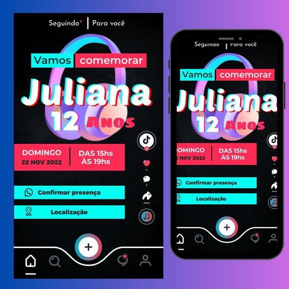 Convite Digital Interativo Tiktok