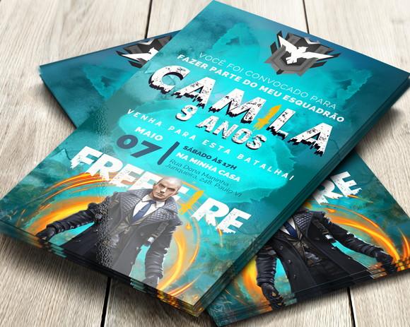 Convite Digital Freefire