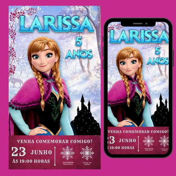 Convite Digital Interativo Frozen
