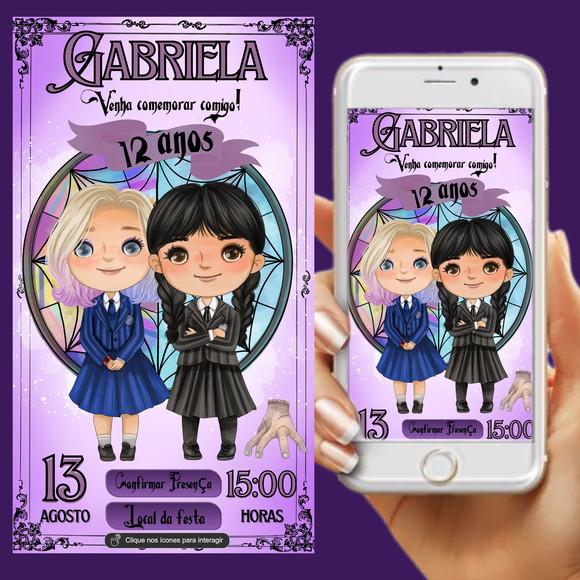 Convite Digital Interativo Wandinha
