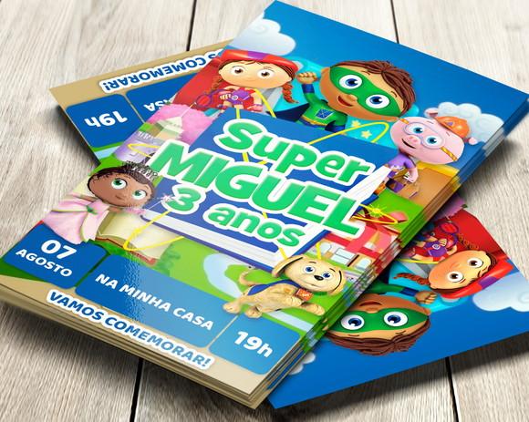 Convite Digital Super Why
