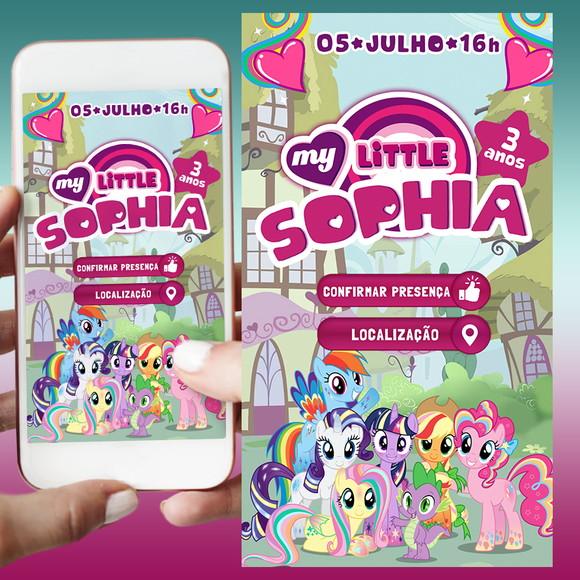 Convite Digital Interativo My Little Pony