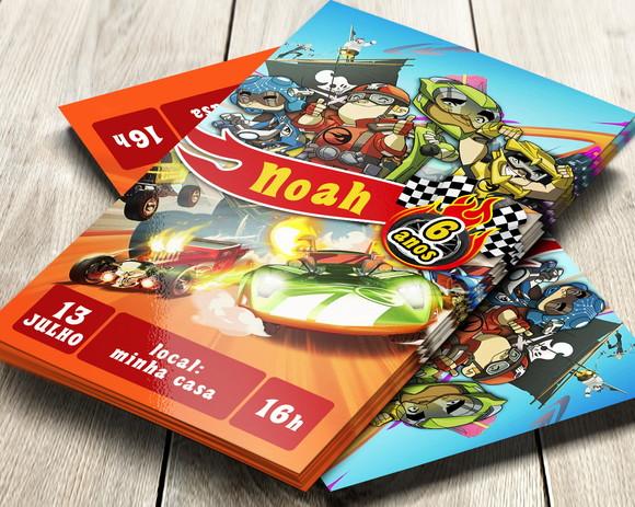 Convite Digital Hot Wheels