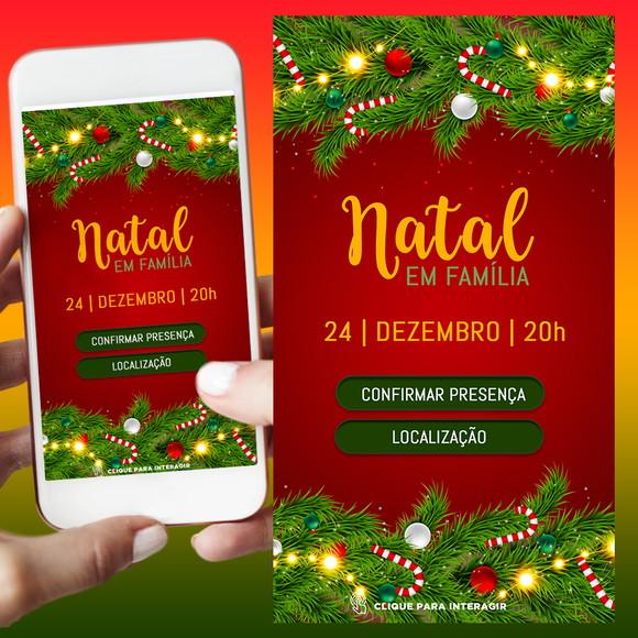 Convite Interativo Ceia de Natal