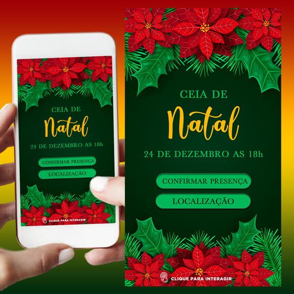 Convite Interativo Ceia de Natal