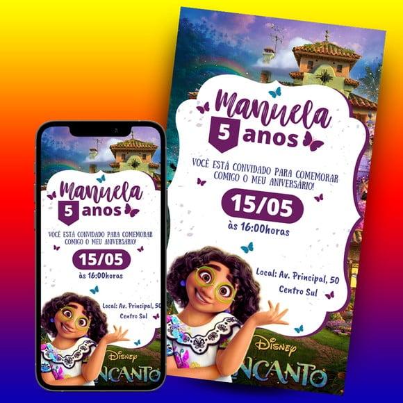 Convite de Aniversário Digital-encanto