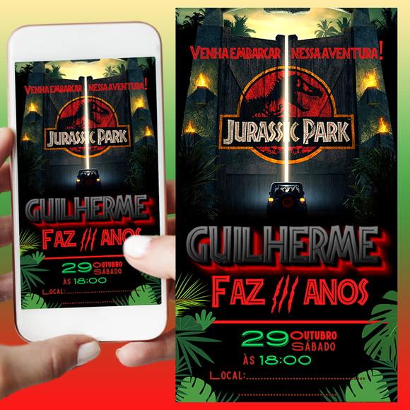 Convite Digital Jurassic Park