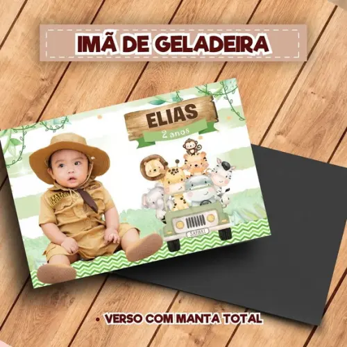 Imã de Geladeira Safari Baby