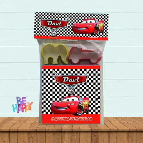Kit Massinha de Modelar Carros Mcqueen