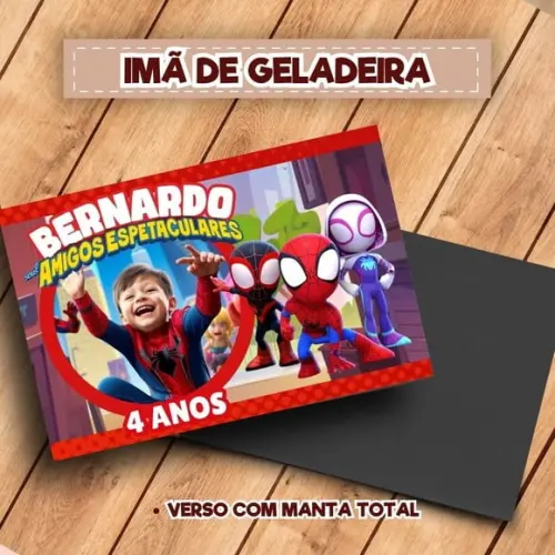 Imã de Geladeira Spidey e Seus Amigos Espetaculares