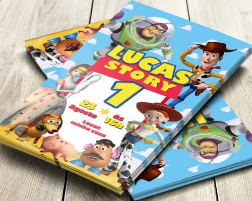 Convite Impresso Toy Story