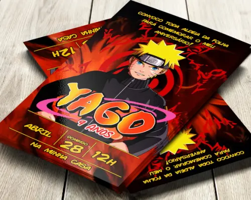 Convite Digital Naruto