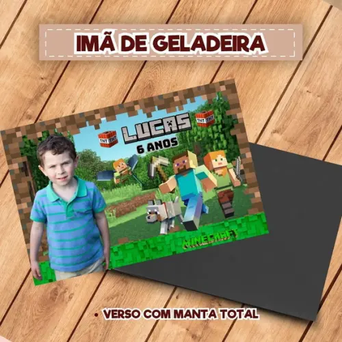 Imã de Geladeira Minecraft