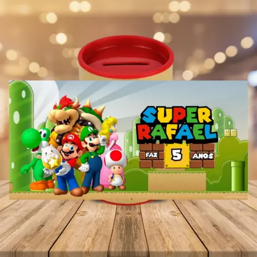 Adesivo para Cofrinho Super Mario