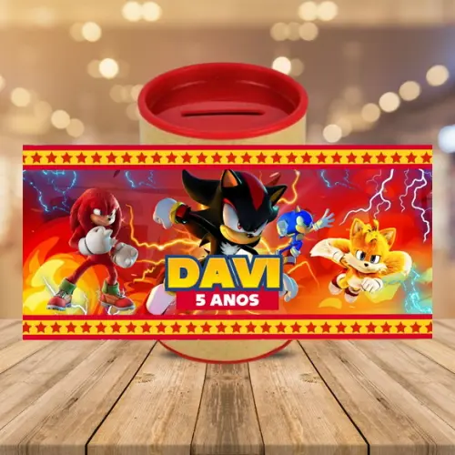 Adesivo para Cofrinho Shadow Sonic