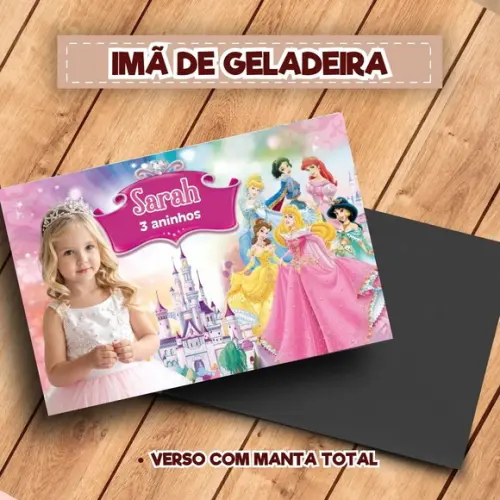 Imã de Geladeira Princesas da Disney