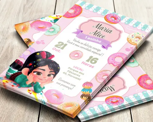 Convite Digital Vanellope