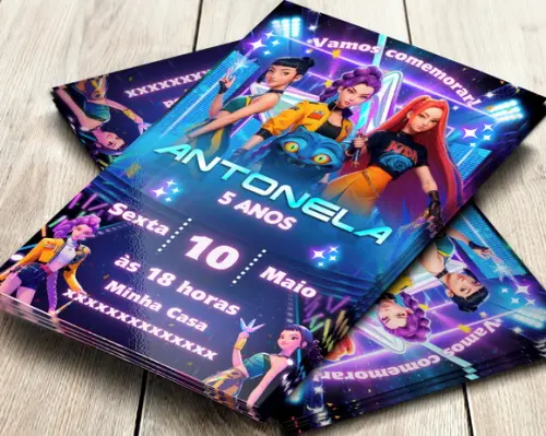 Convite Digital Guerreiras do Kpop