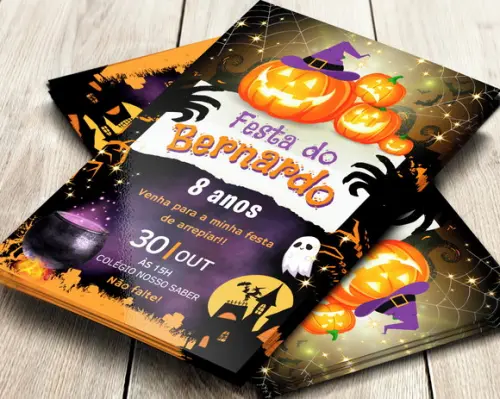Convite Impresso Halloween