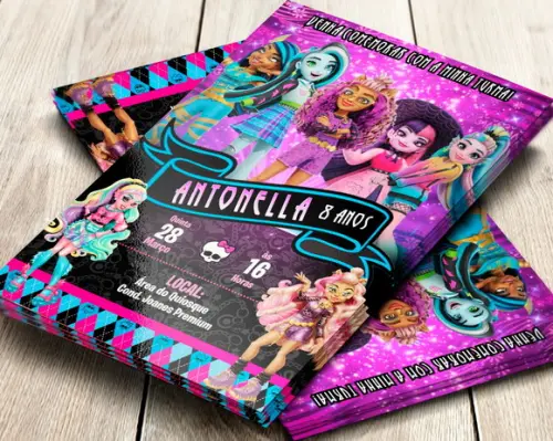 Convite Impresso Monster High