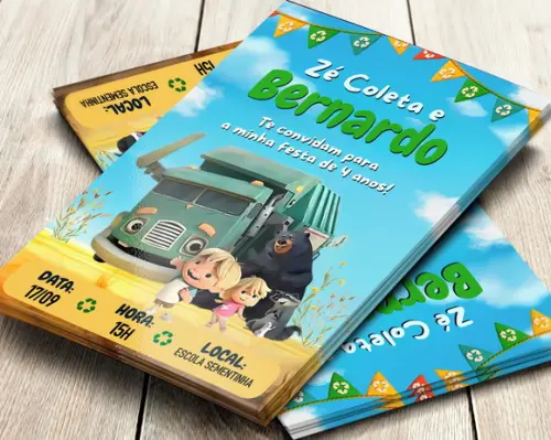 Convite Impresso Zé Coleta