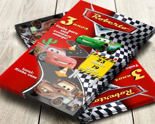 Convite Digital Carros Mcqueen