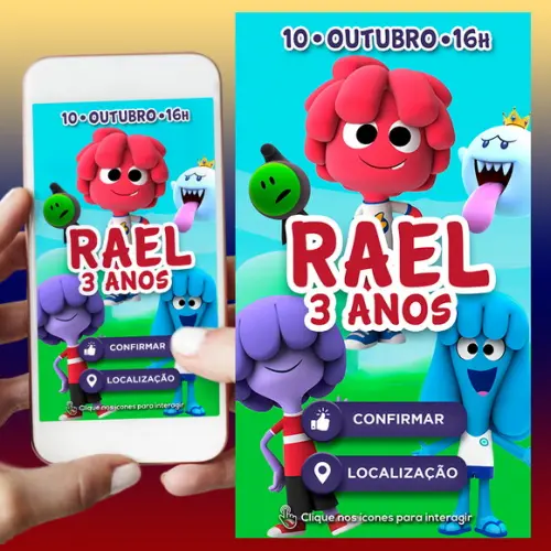 Convite Digital Interativo Jelly Jamm