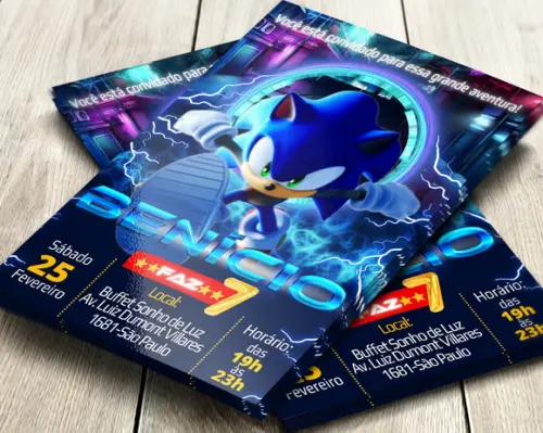 Convite Digital Sonic
