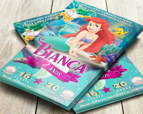 Convite Impresso Ariel