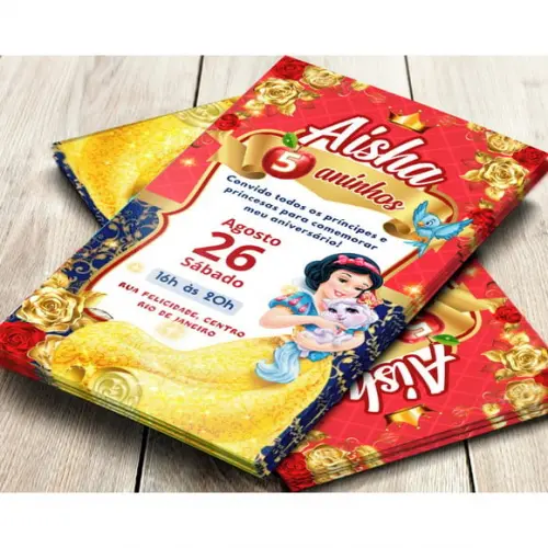 Convite Digital Branca de Neve