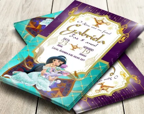 Convite Impresso Jasmine