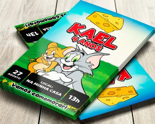 Convite Digital Tom e Jerry