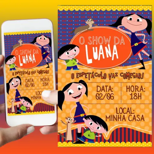 Convite Impresso Show da Luna