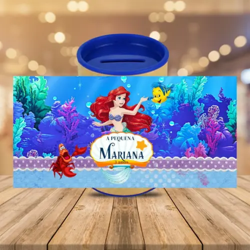 Adesivo para Cofrinho Ariel