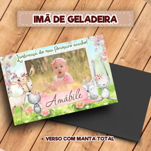Imã de Geladeira Personalizado Bosque Encantado