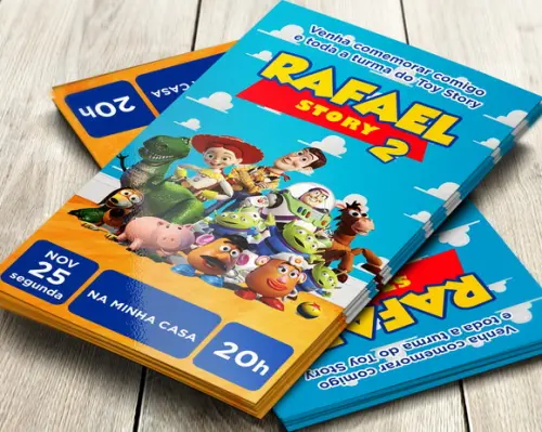 Convite Impresso Toy Story