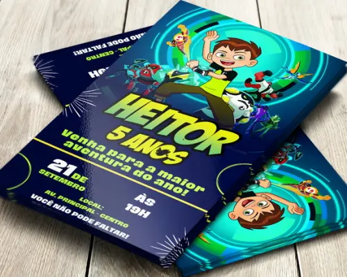 Convite Impresso Ben 10
