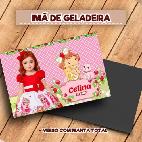 Imã de Geladeira Moranguinho Baby