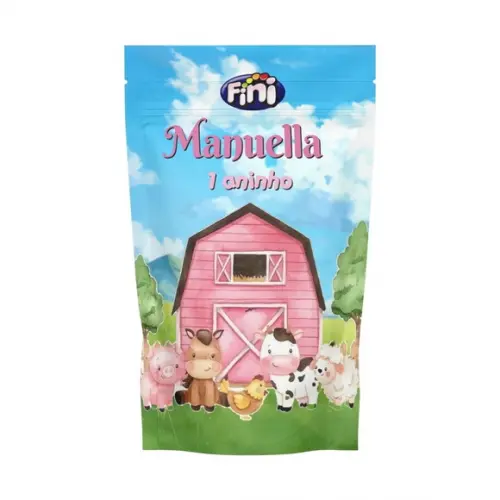 Saco Zip Lock Fazendinha Rosa