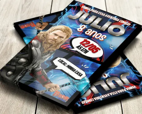 Convite Impresso Thor